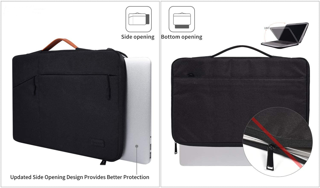 Ноутбук дела холста руки кладет портфель в мешки Tote 10 дюймов 11,6 дюйма 21 дюйм 22 дюйма