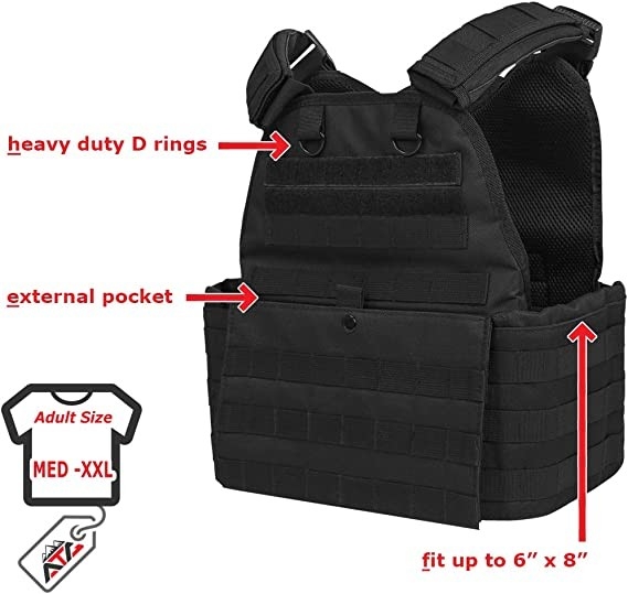Быстрый выпуск Molle жилета несущей плиты тактический с сеткой 34