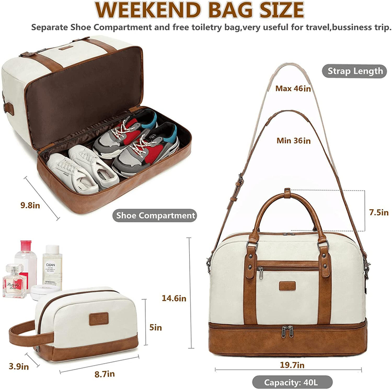 Стильное перемещение Duffel кладет в мешки с дюймом 19.7x9.8x14.6 гигиенической косметикаи 19 отсека ноутбука»