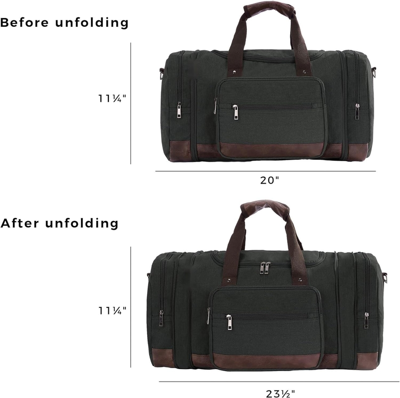 Полотно большая вместимость мужчины женщины сумка для путешествий carry on travel bag с YKK Zipper