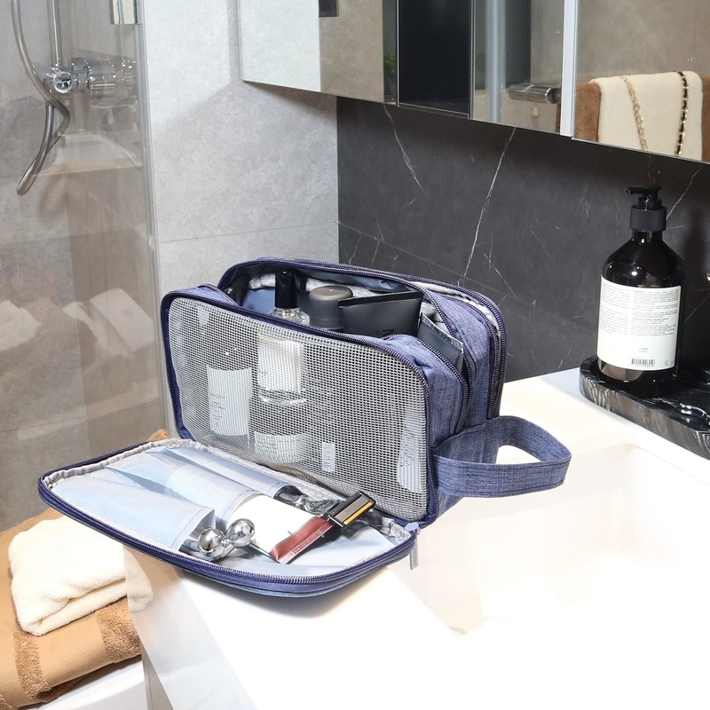 Водоустойчивый туалетный организатор Navy Blue Dopp Kit Travel Bag для путешествий аксессуары туалеты