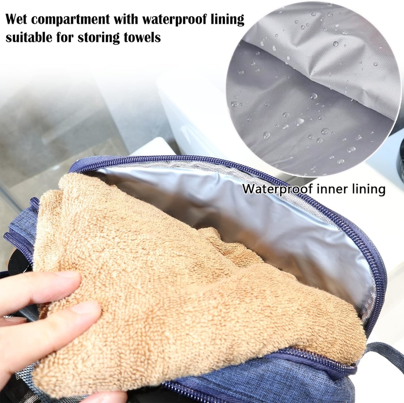 Водоустойчивый туалетный организатор Navy Blue Dopp Kit Travel Bag для путешествий аксессуары туалеты