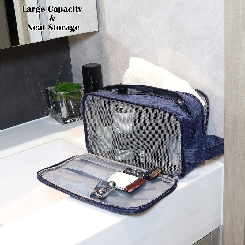 Водоустойчивый туалетный организатор Navy Blue Dopp Kit Travel Bag для путешествий аксессуары туалеты