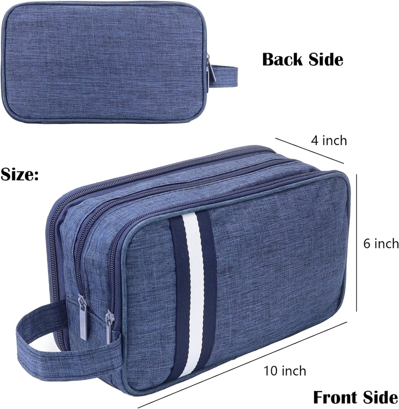Водоустойчивый туалетный организатор Navy Blue Dopp Kit Travel Bag для путешествий аксессуары туалеты