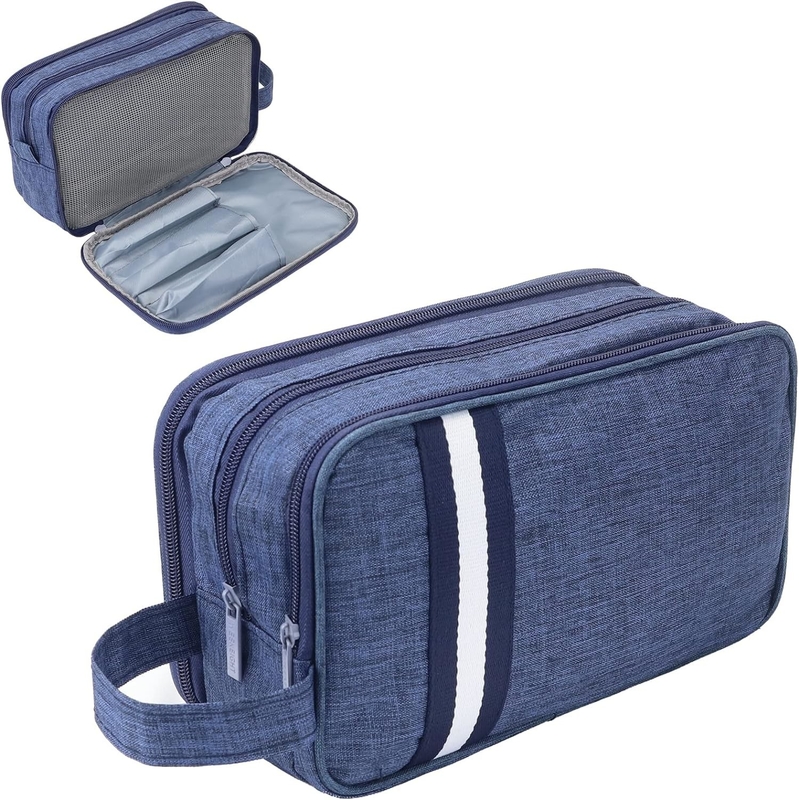 Водоустойчивый туалетный организатор Navy Blue Dopp Kit Travel Bag для путешествий аксессуары туалеты