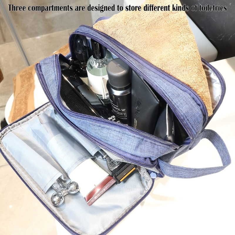 Водоустойчивый туалетный организатор Navy Blue Dopp Kit Travel Bag для путешествий аксессуары туалеты