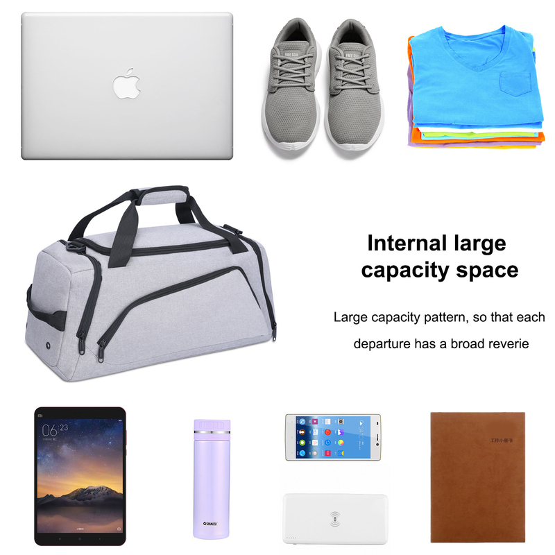 сумка перемещения Duffel женщин 130l 120l 115l 110l 100l Xl большая с рукавом 50x20x24CM вагонетки